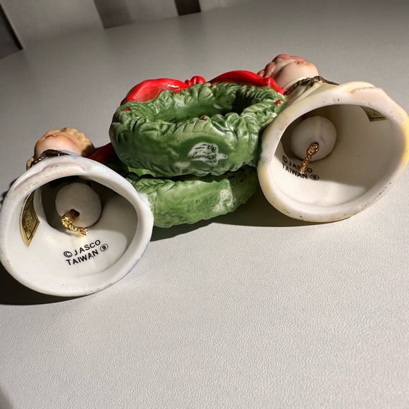 Vintage Jasco Bisque Porcelain L’il Chimers Bell Napkin Rings - Picture 8 of 11